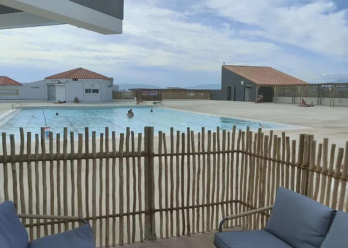 T2 - Terrasse, Piscine, Parking - Fr-1-195-106 * Le Barcarès